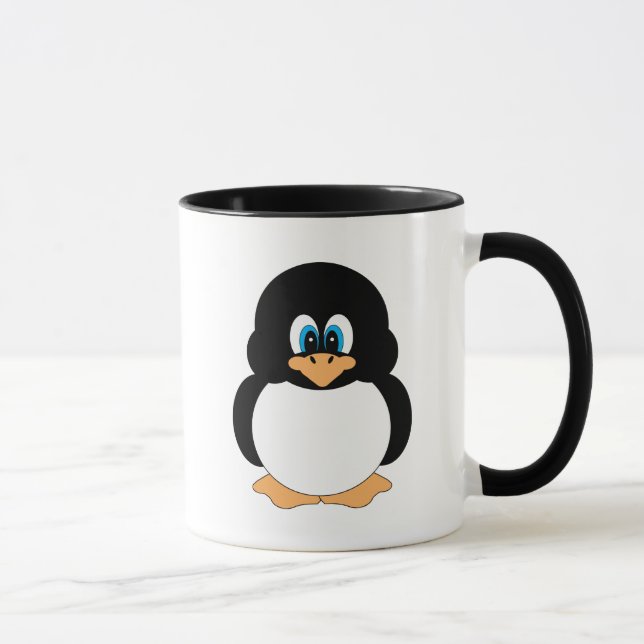 Tasse mignonne de pingouin (Droite)