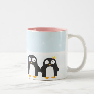 Tasse mignonne de pingouins