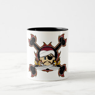 Tasse mignonne de pirate de turban