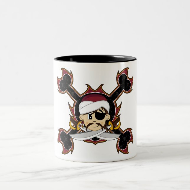 Tasse mignonne de pirate de turban (Centre)