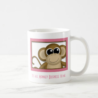 Tasse mignonne de rose de singe