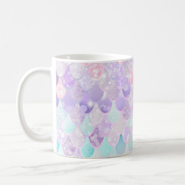 Tasse mignonne de sirène de filles, rose en (Gauche)