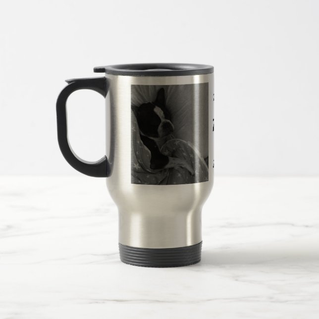 Tasse mignonne de sommeil Boston Terrier (Gauche)