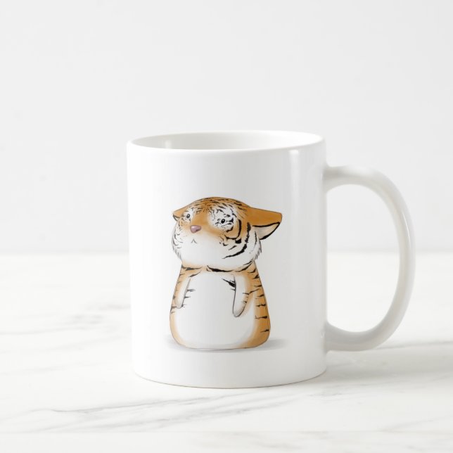Tasse mignonne de tigre (Droite)