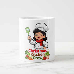 Tasse Mignonne Équipage de Cuisine de Noël