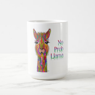 Tasse mignonne et colorée de lama