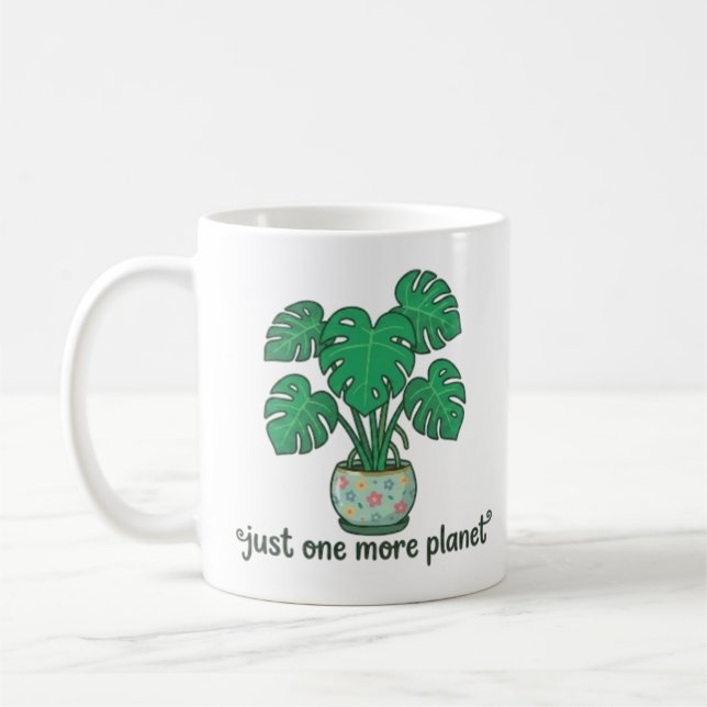 Tasse Mignonne Monstera 'Encore une plante' (Gauche)