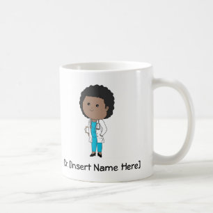 Tasse mignonne personnalisée d'Afro-américain de