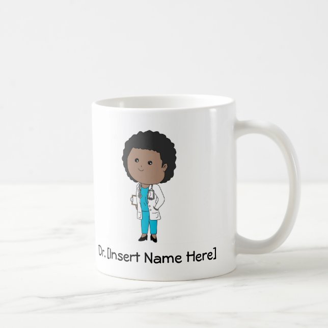 Tasse mignonne personnalisée d'Afro-américain de (Droite)
