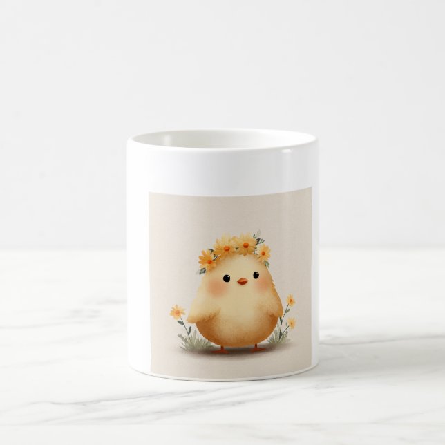 Tasse Mignonne Poussin de Printemps | Poussin aux  (Centre)