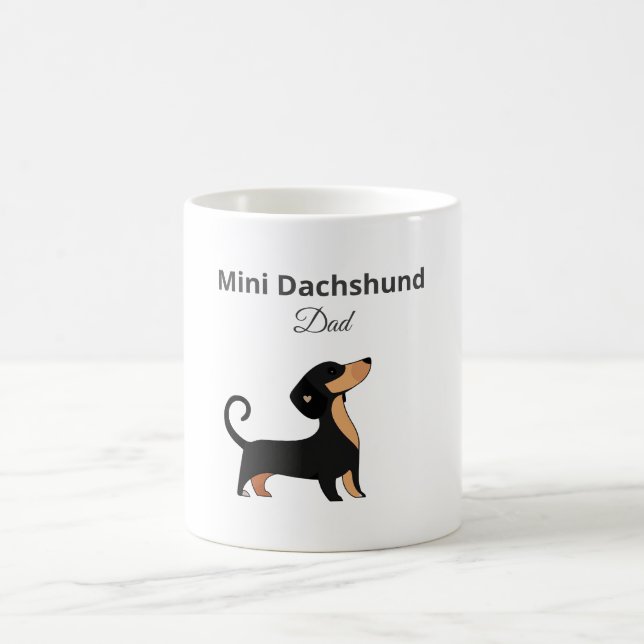 Tasse Mini Dad de Dachshund Cadeau pour Papa de Ch (Centre)