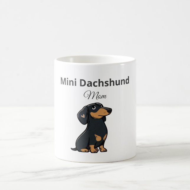 Tasse Mini Maman Teckel Cadeau Mignon pour les Amo (Centre)