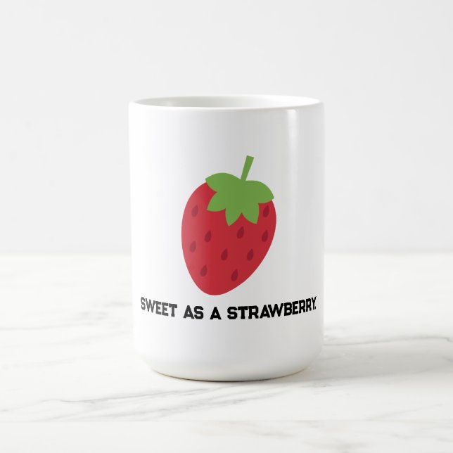 Tasse minimale douce fraise pour thé ou café  (Centre)