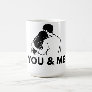 Tasse minimale pour couple Toi et Moi