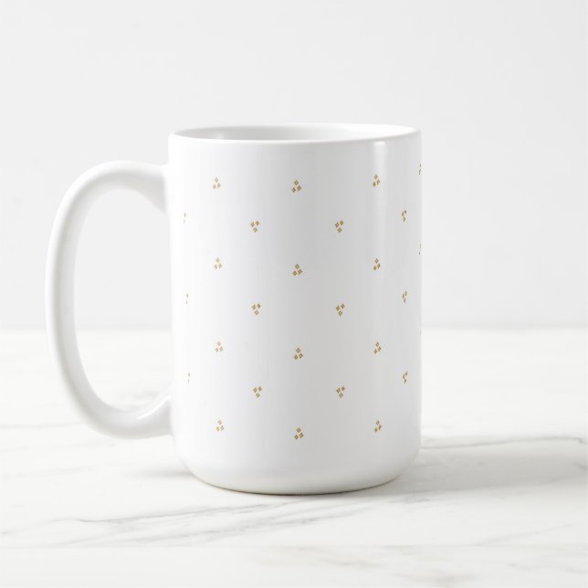 Tasse minimaliste aux étincelles dorées (Gauche)