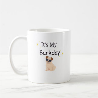 Tasse Minimaliste C'est Mon Barkday Chien