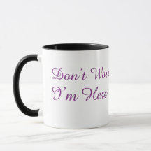Tasse Minimaliste Écriture Violette 'Ne T'inquiète