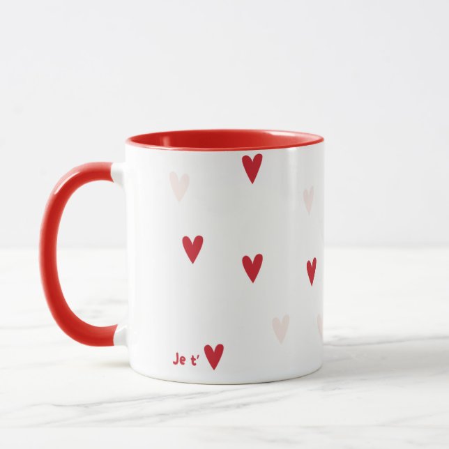 Tasse minimaliste « Je t’❤️ » (Gauche)