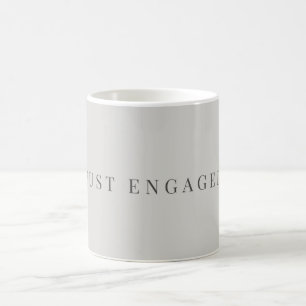 Tasse Minimaliste Juste Fiancés Gris Douce Colom