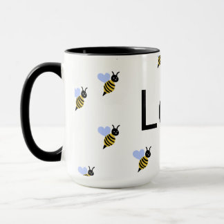 Tasse Minimaliste Love & Bees – Cadeau Romantique