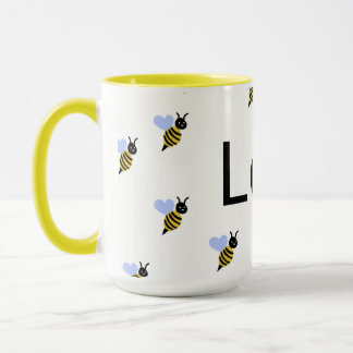 Tasse Minimaliste Love & Bees – Cadeau Romantique