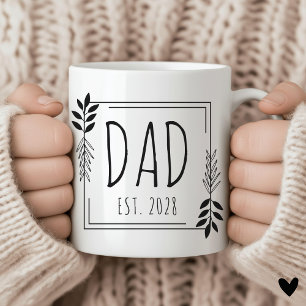 Tasse Minimaliste Personnalisée pour Papa pour le