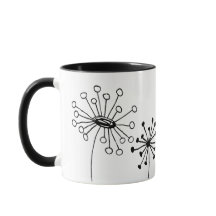 Tasse Minimaliste Pissenlit - Jolie Ligne Botaniqu