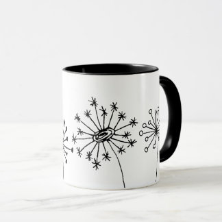 Tasse Minimaliste Pissenlit - Jolie Ligne Botaniqu