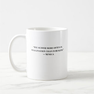 Tasse Minimaliste Stoïque Citation Sénèque