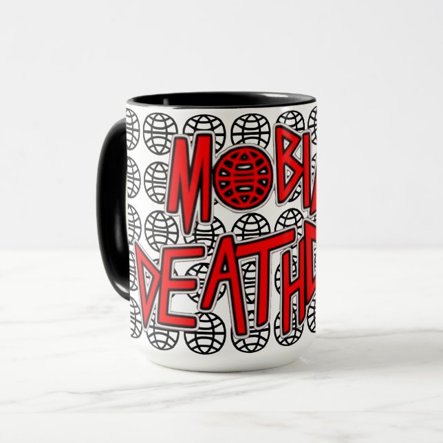 Tasse mobile de globe de Deathcamp partout (Devant gauche)