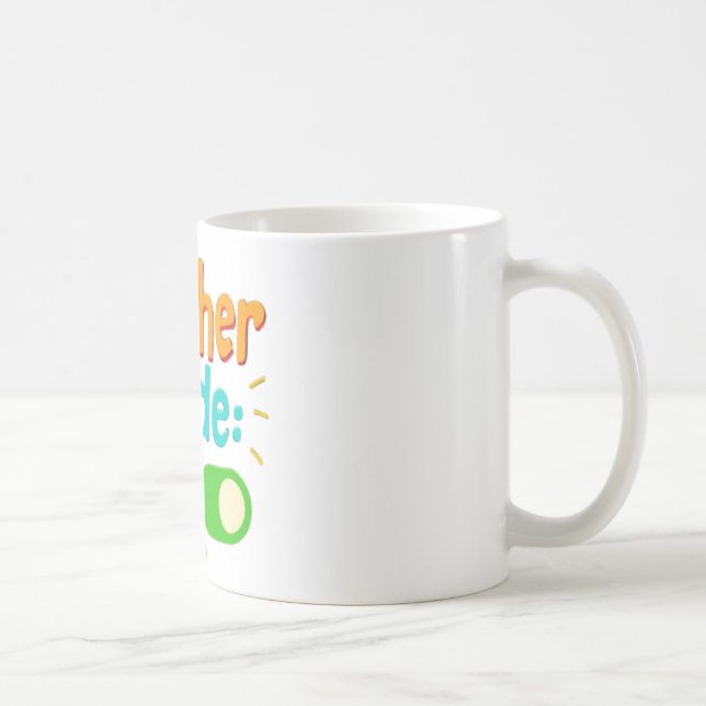 Tasse Mode Enseignant Activé – Tasse de café drôle (Droite)
