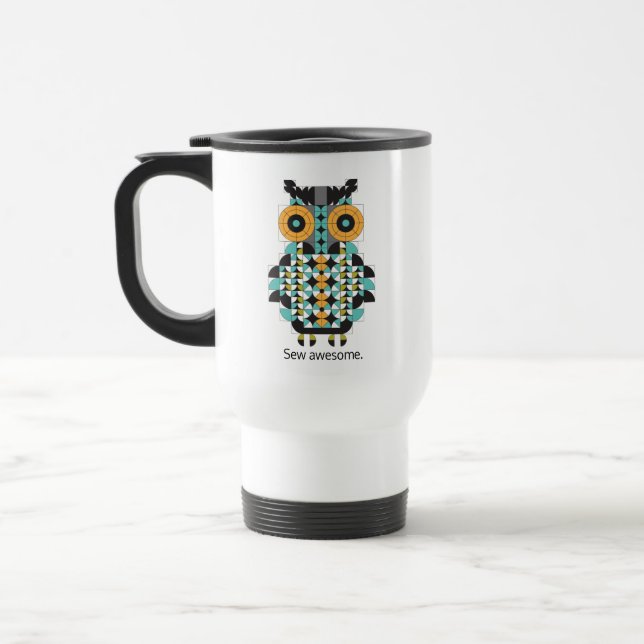 Tasse moderne adorable de voyage de motif (Gauche)