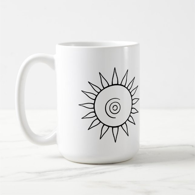 Tasse moderne coup de soleil céleste (Gauche)