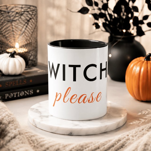 Tasse moderne de Halloween « Witch Please » – Chic (Créateur téléchargé)