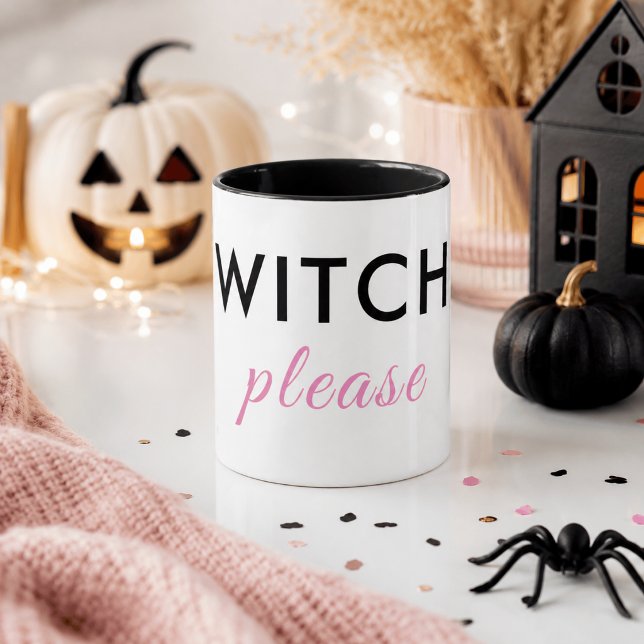Tasse moderne de Halloween « Witch Please » – Chic (Créateur téléchargé)