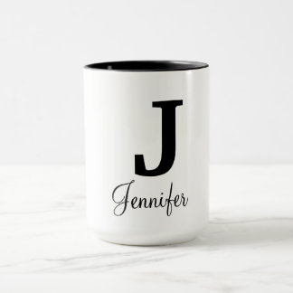 Tasse moderne de monogramme