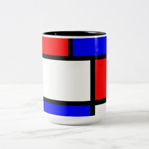 Tasse moderne style Mondrian