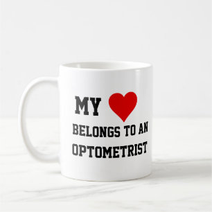 Tasse 'Mon appartien à un optométriste'