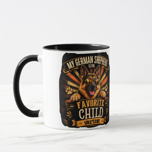 Tasse Mon berger allemand est l'enfant préféré (Gauche)