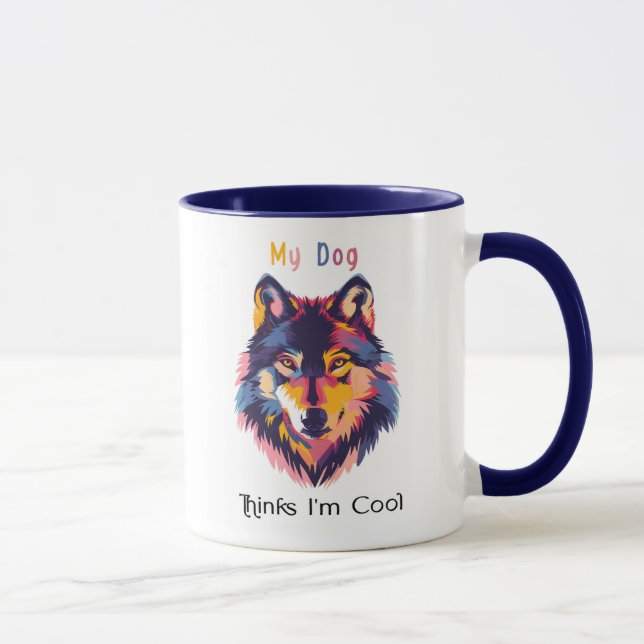 Tasse Mon Chien Pense Que Je Suis Cool – Ill Dog S (Droite)