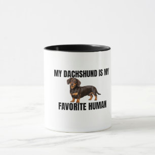 Tasse Mon Dachshund Est Mon Humain Préféré