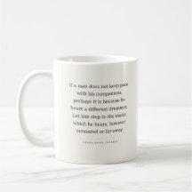 Tasse « Mon propre chemin » — Sagesse de Thoreau s