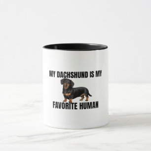 Tasse Mon Teckel Est Mon Humain Préféré
