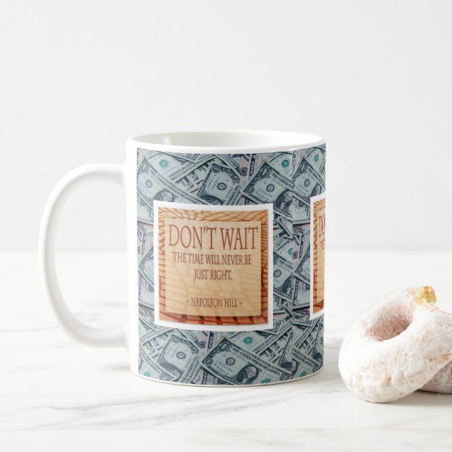 Tasse Money Napoleon Hill (Avec donut)