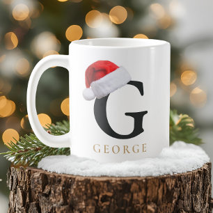 Tasse monogramme de Noël