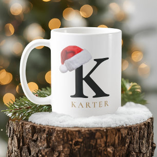 Tasse monogramme de Noël