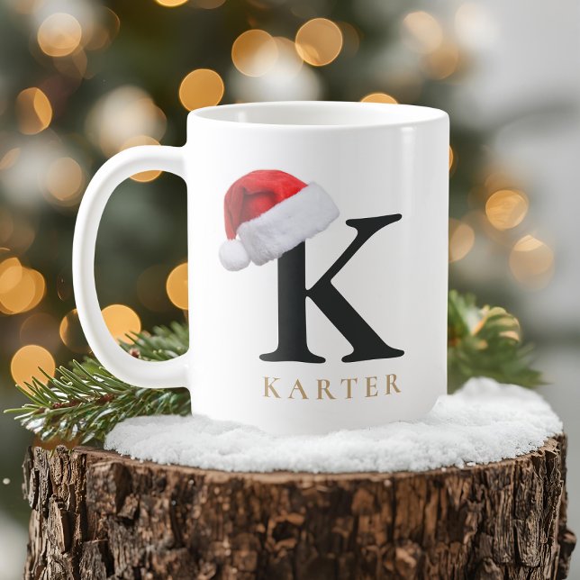Tasse monogramme de Noël (Créateur téléchargé)
