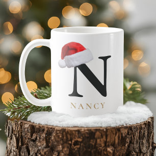 Tasse monogramme de Noël