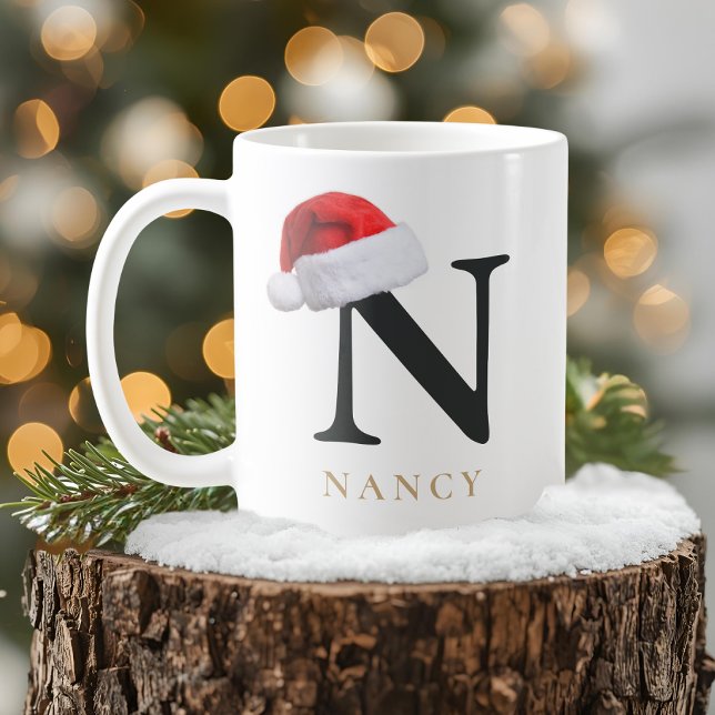 Tasse monogramme de Noël (Créateur téléchargé)