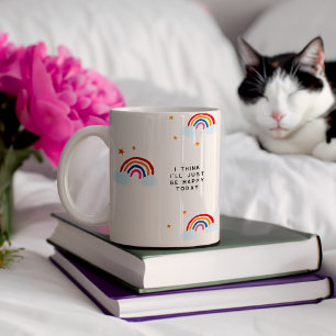 Tasse Monogramme Petits Bonheurs Arc-en-Ciel